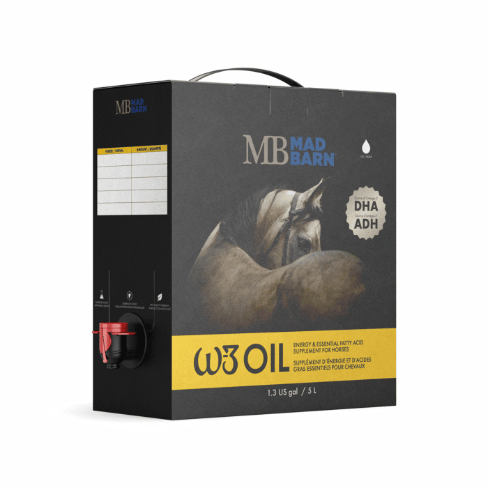 w-3 Oil for Horses - Omega-3 DHA Supplement - Mad Barn Equine