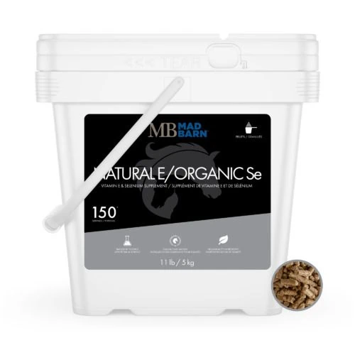 Natural E Organic SE Pellets - 5 kg - Vitamin E and Selenium Supplement for Horses - Mad Barn