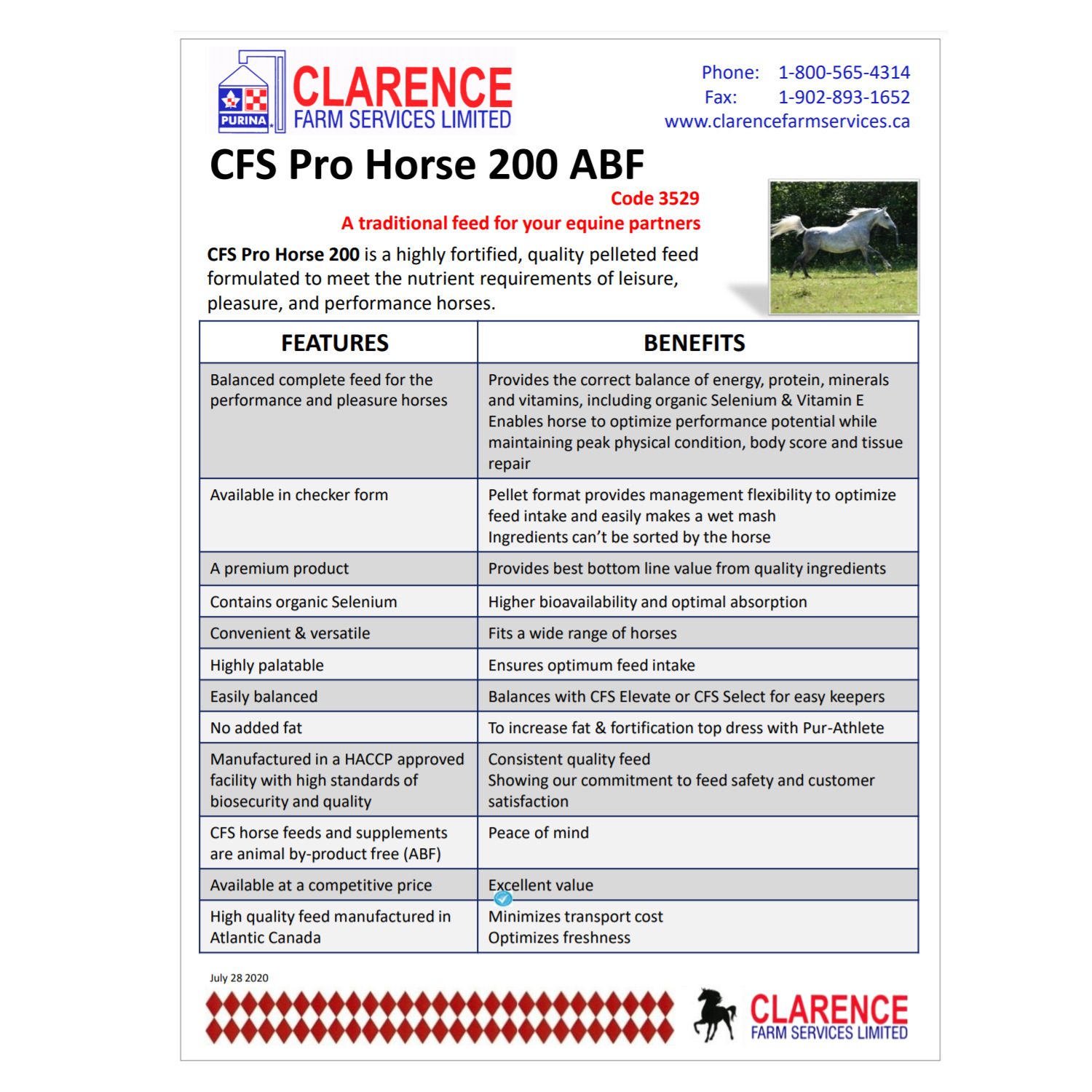 CFS Pro Horse 200 ABF (Clarence Farm Services Limited)