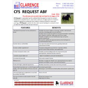 CFS Request ABF (Clarence Farm Services)