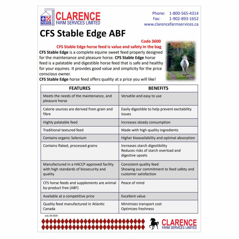 CFS Stable Edge ABF (Clarence Farm Services)