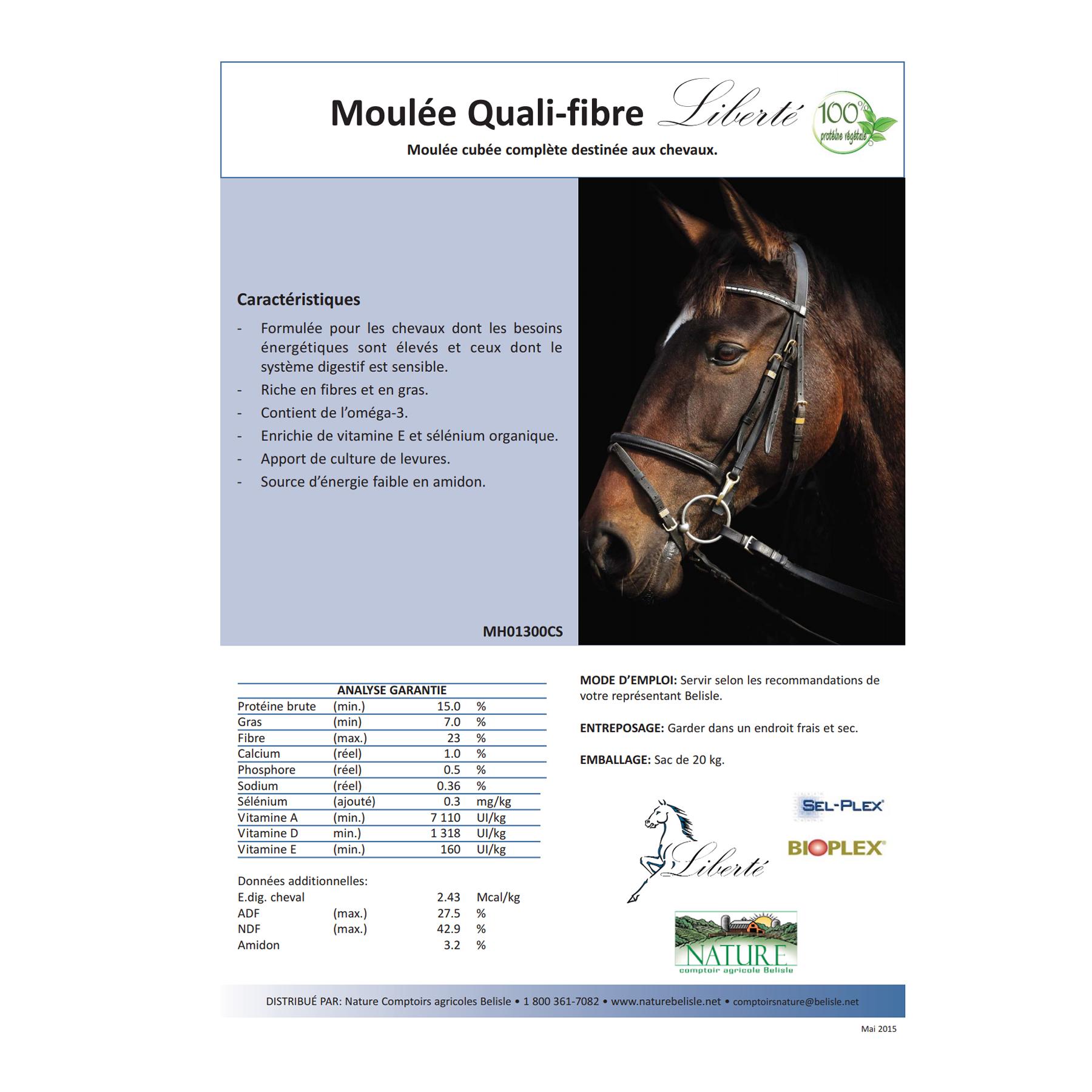 Moulée Quali-Fibre (Nature Belisle)