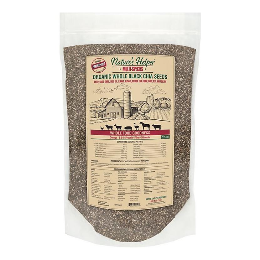 Organic Whole Black Chia Seed (Nature’s Helper)