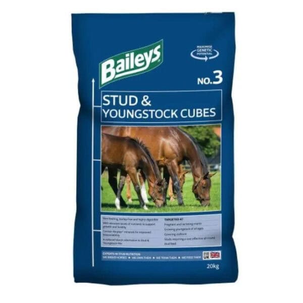 No.3 Stud & Youngstock Cubes (Baileys Horse Feeds)