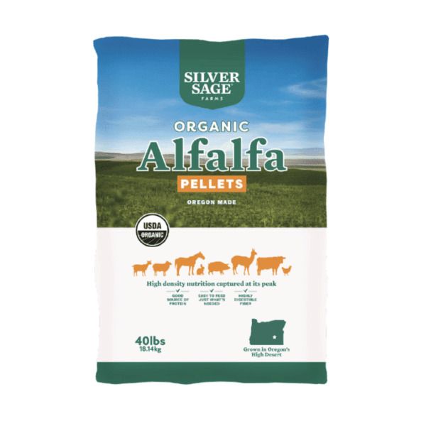 Organic Alfalfa Pellets (Silver Sage Farms)