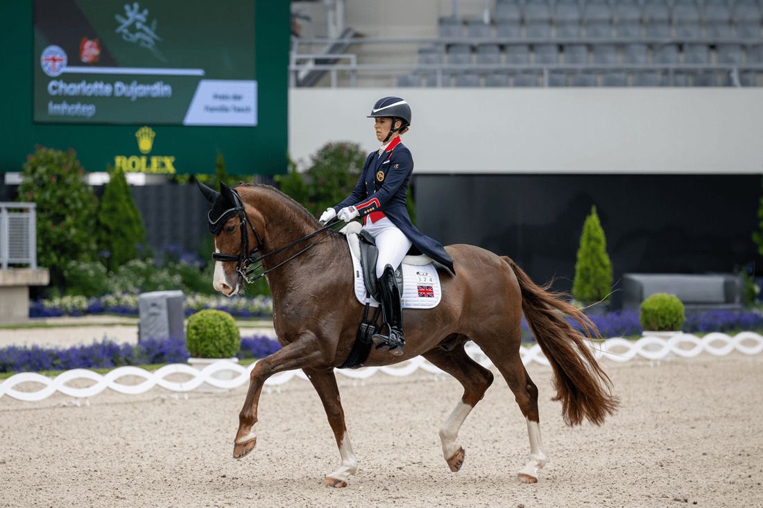 Charlotte Dujardin Withdraws From Paris 2024 Olympics in Dressage Competition