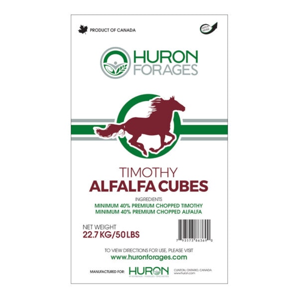 Timothy Alfalfa Cubes (Huron Forages)