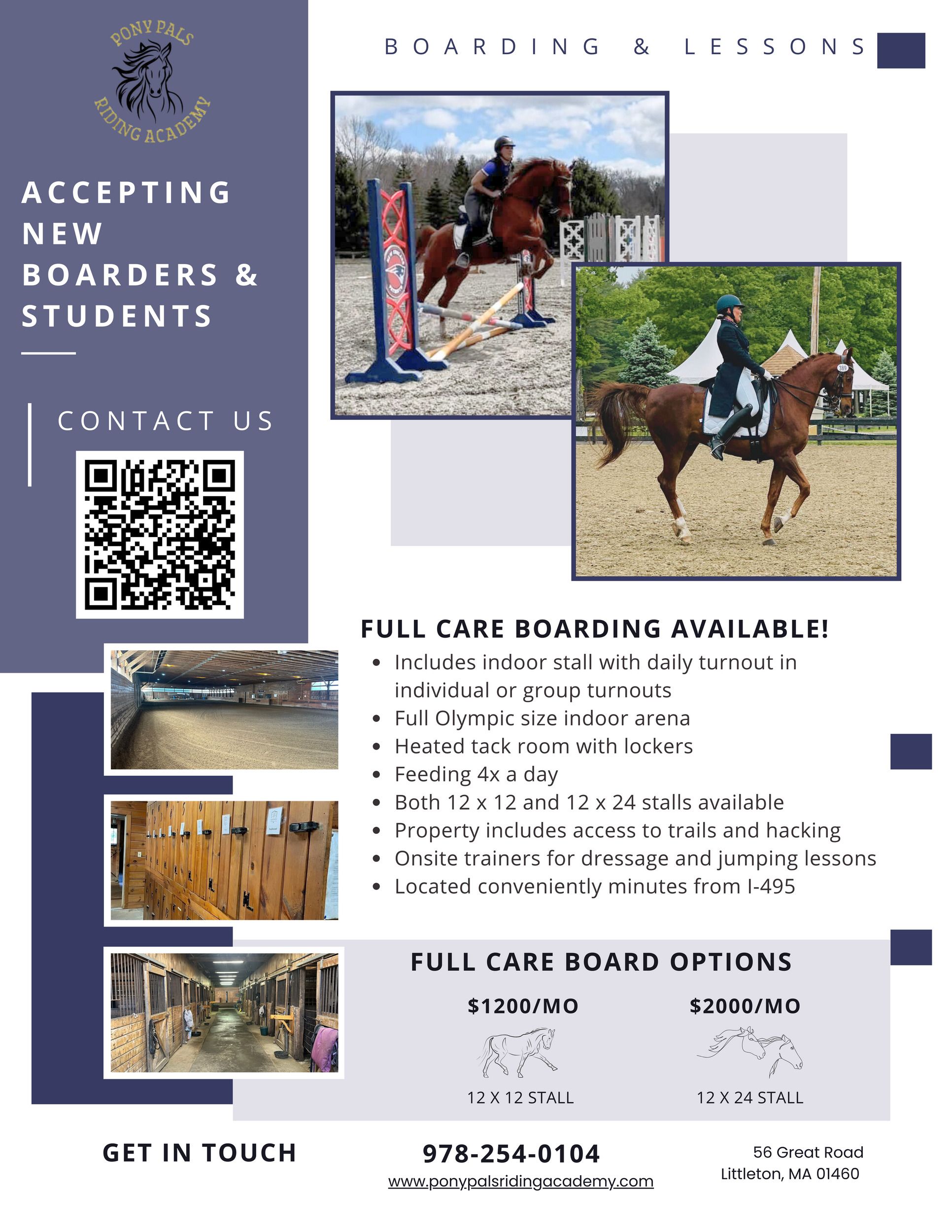 Pony Pals Riding Academy - Boarding Stable