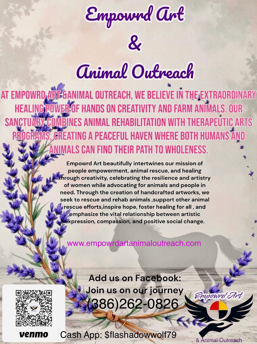 Empowrd Art & Animal Outreach Inc - Rescue Organization
