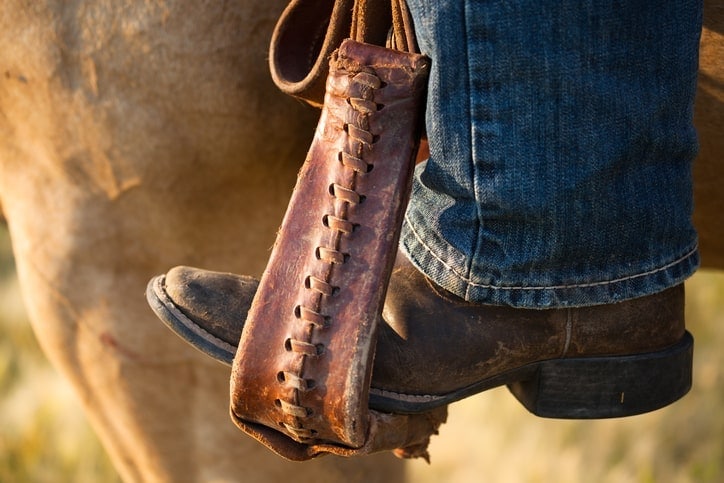 image of traditional western stirrup