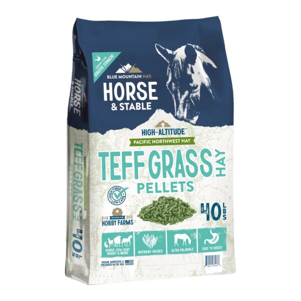 Teff Grass Hay Pellets (Blue Mountain Hay)