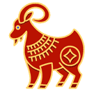 Goat zodiac animal illustration