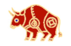 Ox zodiac animal illustration