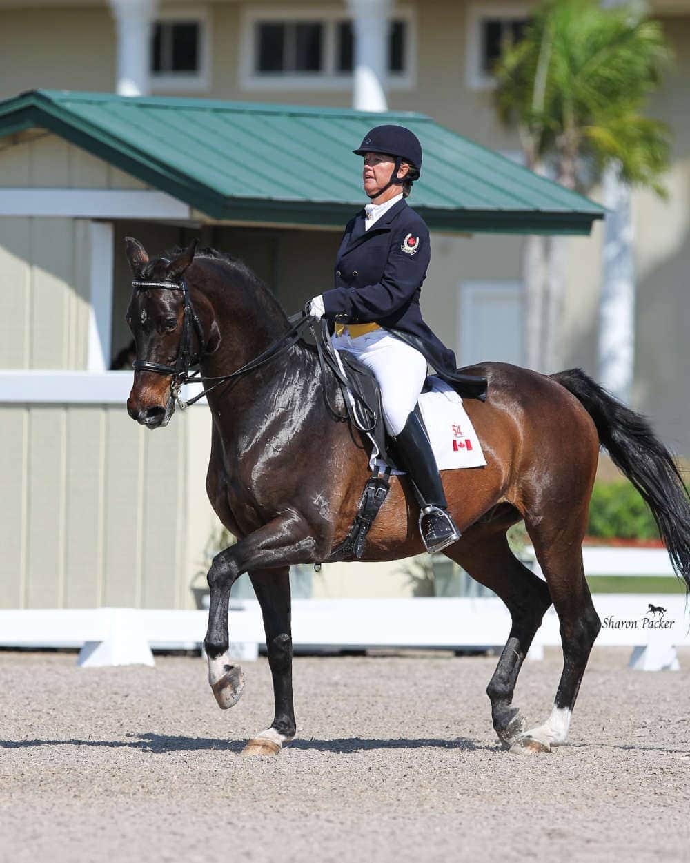 photo of jacquie brooks in competition