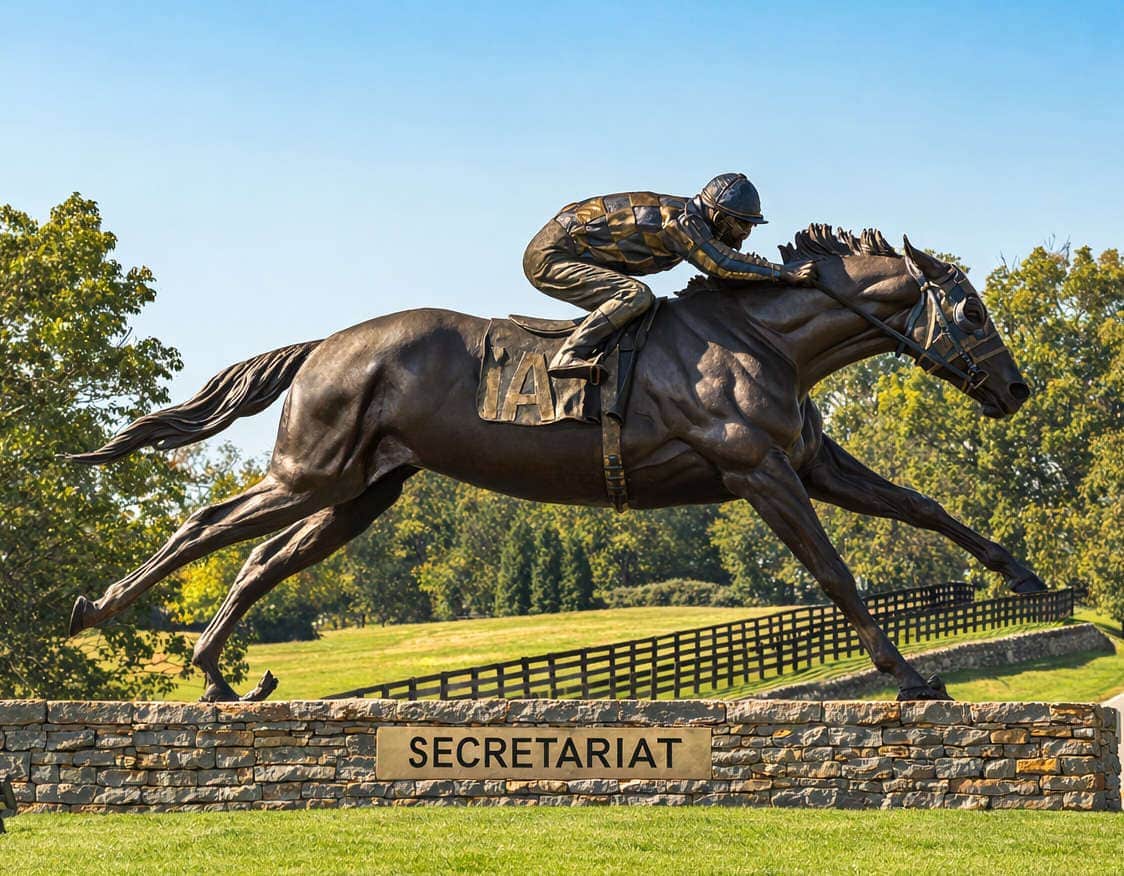 photo of secretariat statute