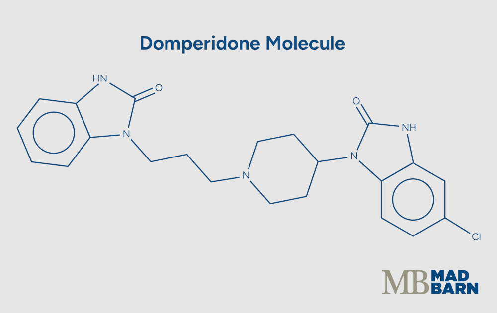 illustration of domperidone molecule