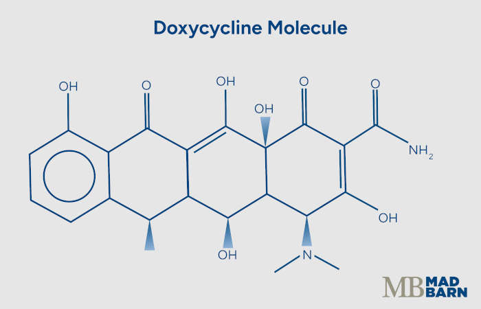 illustration of doxycycline molecule