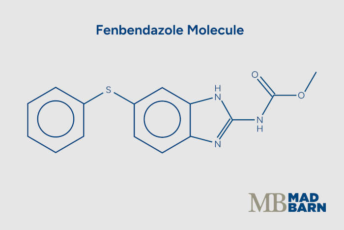 illustration of fenbendazole molecule